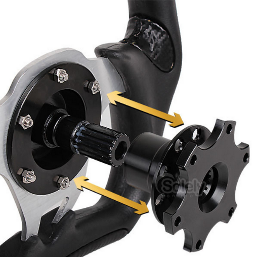 Kuva: Quick release ohjauspyörään musta 68 mm
