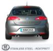 Kuva: Simons catback pakoputkisto SEAT Leon 1P 2.0 TFSI/TSI & Cupra/Cupra R 2x90/140 mm