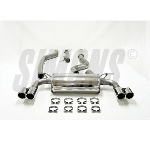 Kuva: Simons catback pakoputkisto BMW F34 GT 320i 2.0T 4x80 mm