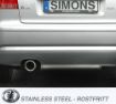 Kuva: Simons catback pakoputkisto Audi A3 8P/SEAT Altea/VW Golf 5/VW Golf 6 1x100 mm