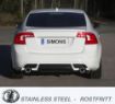 Kuva: Simons catback -pakoputkisto Volvo S60/V60 2.0T/T3/T4/T5 2WD