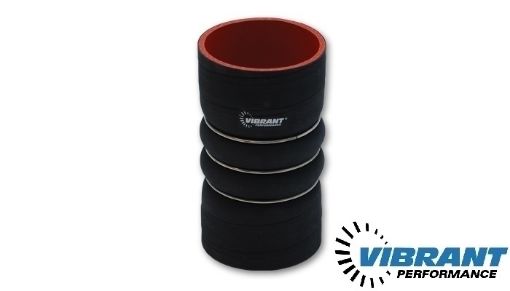 Kuva: 6" / 152,4mm silikoniletku koholla - Pituus 203,2mm. - 25PSI - Musta