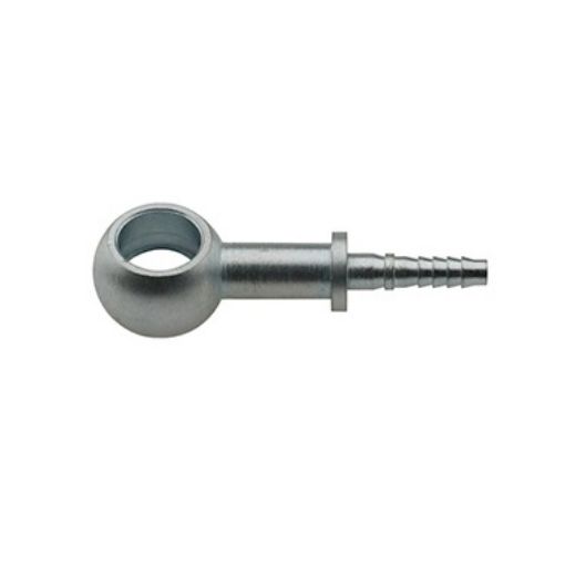 Kuva: Poimutettu banjo - 90° - I.D. 10mm - paksuus 10mm - AN3 TPFE letku