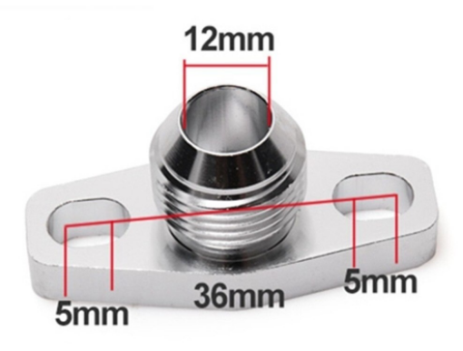 Kuva: Paluulaippa AN10 liitäntä - 38-43mm.