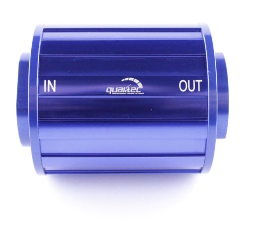 Kuva: Bensiinisuodatin - Suuri virtaus - Pituus 70 mm. - Sininen