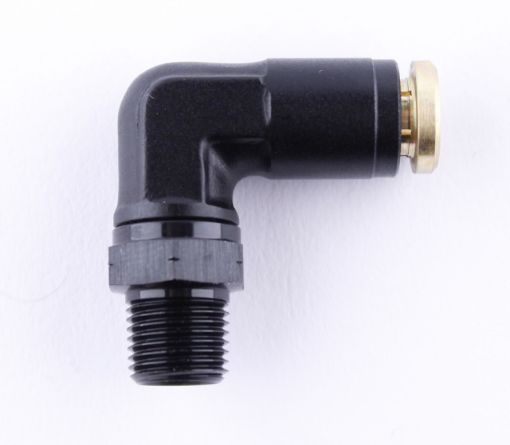 Kuva: Pneumaattinen - 90 astetta - 1/8"-27 NPT - 3/16" / 4,76 mm.