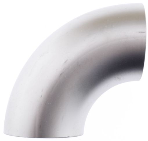 Kuva: 38 x 2 mm. ruostumaton putken mutka - 90 astetta - Ilman jalan pituutta