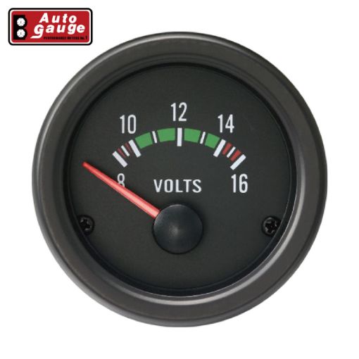 Kuva: Autogauge Voltmeter - musta
