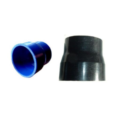 Kuva: 4" / 101,6 mm. - 3" / 76,2 mm. - Silikonivähennys - Musta