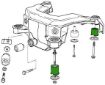 Kuva: BMW E36 alumiiniset taka-apurungon puslat