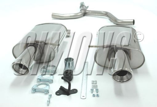 Kuva: Simons catback pakoputkisto Audi A4 B6 2WD Sedan/Avant 1.6i/2.0i/1.9 TDI