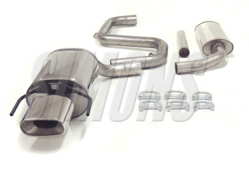Kuva: Simons catback pakoputkisto Saab 9-3 1.8T/2.0T/Aero 61L 85/150 mm