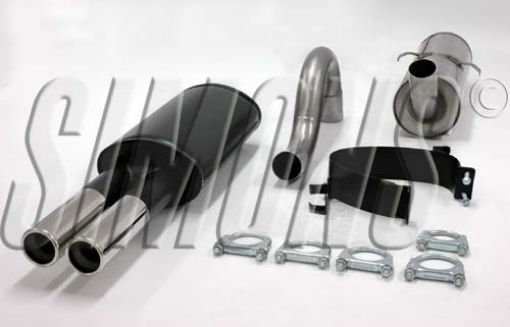 Kuva: Simons catback pakoputkisto Volvo 740/940 GL/GLE/GLT 2x70 mm