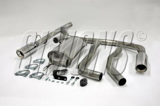 Kuva: Simons catback -pakoputkisto Volvo 850/S70/V70/C70 Turbo 2x100mm