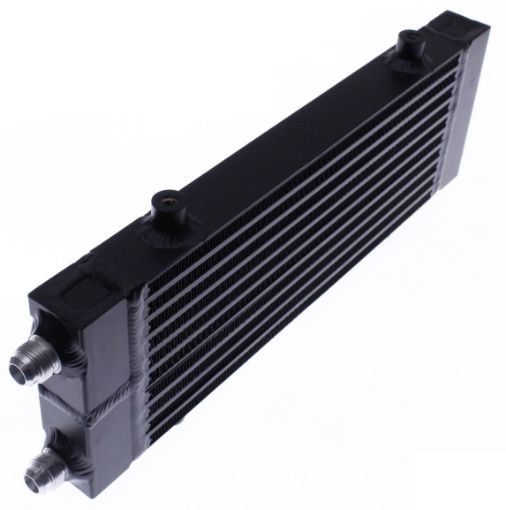 Kuva: Universal Dual Pass bar & Plate Oil Cooler - Medium - Musta