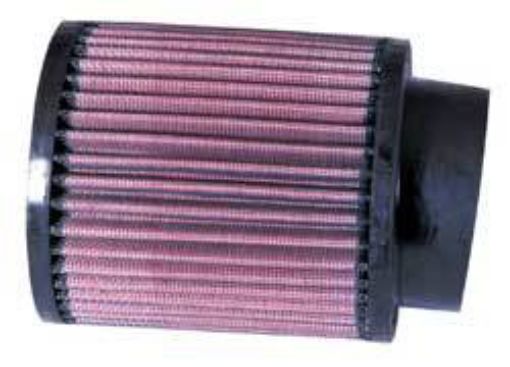 Kuva: 3" KN-ilmansuodatin - 76 mm. K&N kiinnitys 320 hv. KN-suodatin - RB-0910