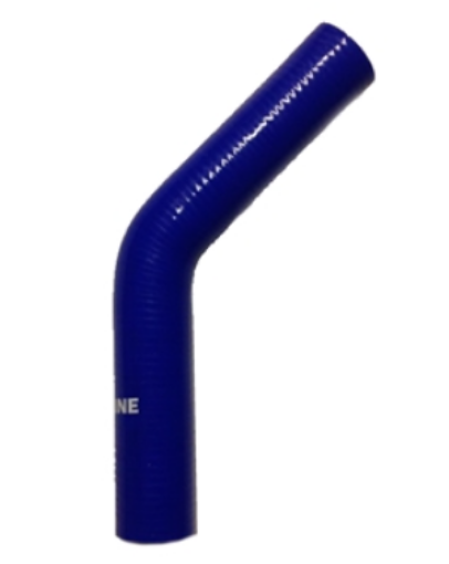 Kuva: 3,15" / 80 mm. - 45 asteen silikoni taivutus - Sininen