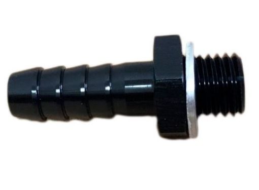 Kuva: M14 x 1,5 - 5/16" (8mm.) - Musta alumiini