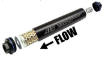 Kuva: AEM Universal High Flow -10 AN rivi musta polttoainesuodatin