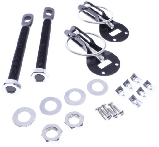 Kuva: Alloy competition bonnet pin kit - Black