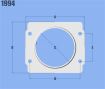 Kuva: Vibrant MAF Sensor Adapter Plate for Subaru applications use w/ 3in Inlet I.D. filters only