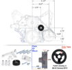 Kuva: Aluminum Alloy LS/LS1 Alternator Bracket auto product Car accessories Fit for Camaro Durable Generator W/ Rear Brace