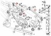 Kuva: BMW E81/E82/E84/E87/E88/E90/E91/E92/E93 säädettävä rear camber control arm kit