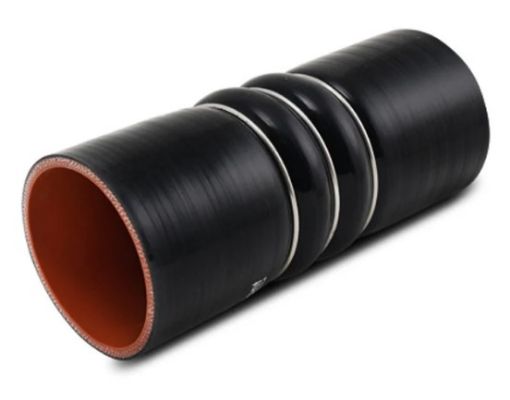 Kuva: 2,75" / 69,9mm Silicone Hump Hose w/3 SS Rings - Length 152,4mm. - Black