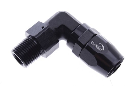 Kuva: 1/4" NPT -> AN6 - 90 deg - Black