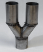 Kuva: Y-kappale pakoputkeen - ruostumaton 2½" -> 2 kpl 2½" - Simons U2863110