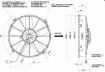 Kuva: SPAL XTREME 12" moottoriurheilun jäähdyttimen tuuletin - imu - 30102038 - 1640 CFM