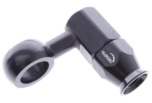 Kuva: ID 15,7mm. - 90 deg. AN6 PTFE - Banjo fit - Black