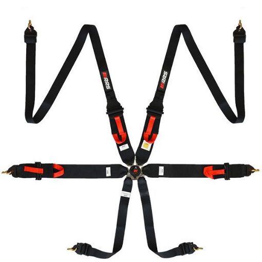 Kuva: RRS FIA 3" 2" R6 HANS® 2,8 Kg Musta Turvavyö