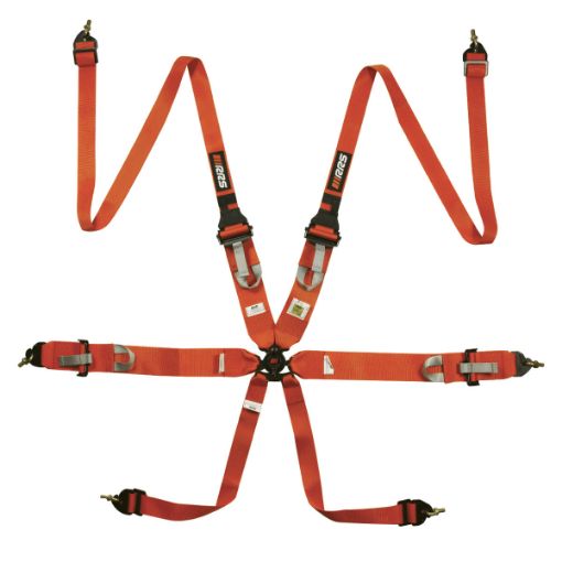 Kuva: RRS FIA 3" 2" R6 HANS® 2,8 Kg Oranssi Turvavyö