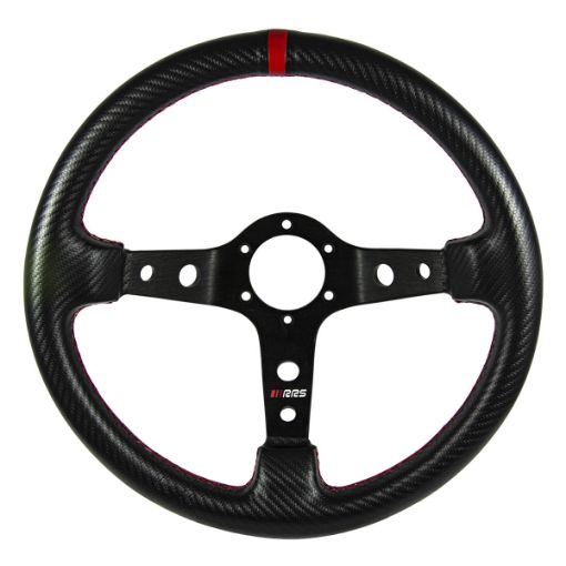 Kuva: RRS CARBON LOOK Ohjauspyörä – F90 350 mm – Punainen