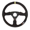 Kuva: RRS VELOCE EVO Ohjauspyörä – Flat 350 mm – Musta Mokkanahka