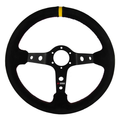 Kuva: RRS RALLY Ohjauspyörä – F90 350 mm – Musta Mokkanahka