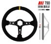 Kuva: RRS RALLY Ohjauspyörä – F90 350 mm – Musta Mokkanahka