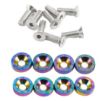 Kuva: 8 x M6x20 Teräspultit + aluslevyt - Neo Chrome