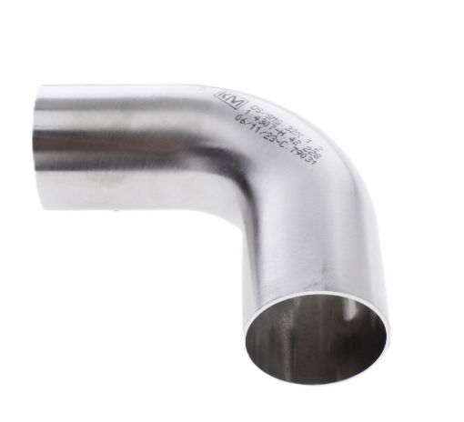 Kuva: 32 x 1,2 mm. ruostumattoman putken mutka - 90 astetta - 304