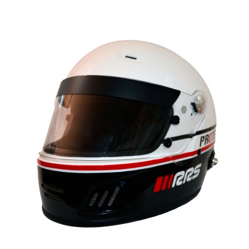 Kuva: RRS Protect Circuit Kokokypärä – FIA 8859-2015 / SNELL SA2020 – Musta/Valkoinen