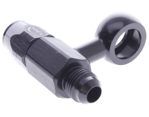 Kuva: ID 15,7mm. - 90 deg. - Double Banjo AN6/Hose - Black