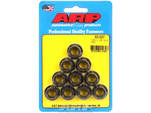 Kuva: M12 x 1.25 12pt nut kit (10pcs) - ARP-300-8337