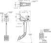 Kuva: Wilwood Adjustable Single Pedal - Reverse Mount - 6:1