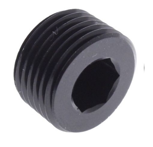Kuva: Musta pistoke 1" NPT Black alu