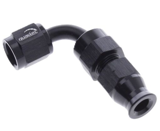 Kuva: 90 gr. AN-liitin - Putki naarassovittimeen AN-8 - musta -1/2" (12,7 mm.)