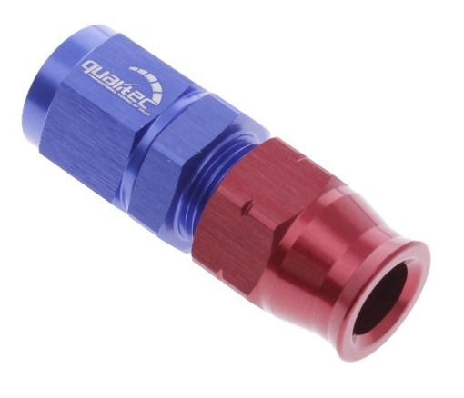Kuva: Suora putki naaraspuoliseen AN-6-sovittimeen - punainen/sininen - 3/8" (9,52 mm.)
