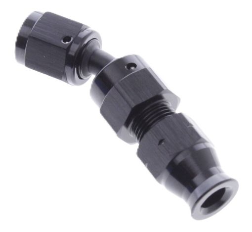 Kuva: 45 gr. AN-liitin - Putki naaraan 4-AN - Musta - 1/4" (6,35 mm.)