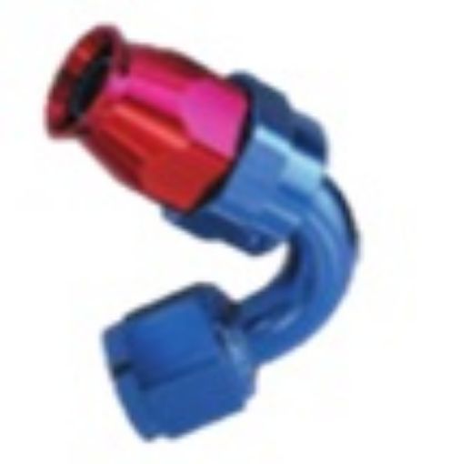 Kuva: 120 gr. PTFE AN-liitin - AN-16- Punainen/sininen