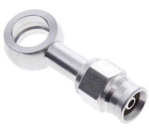 Kuva: Suora Banjo; ID 10,2 mm, paksuus 8,2 mm, - AN3 PTFE letku